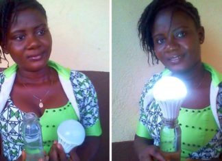Cette femme a inventé une ampoule qui s’allume au contact de l’eau