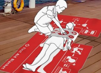 La first aid blanket : une couverture précieuse pour guider les 1ers secours. │ MiniBuzz