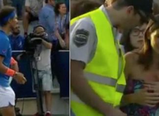 Rafael Nadal remarque une femme qui crie dans les estrades, il arrête la partie et fait un truc inattendu! │MiniBuzz